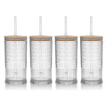 Claro Acrylic Clear Sippy Cup, Set of 4