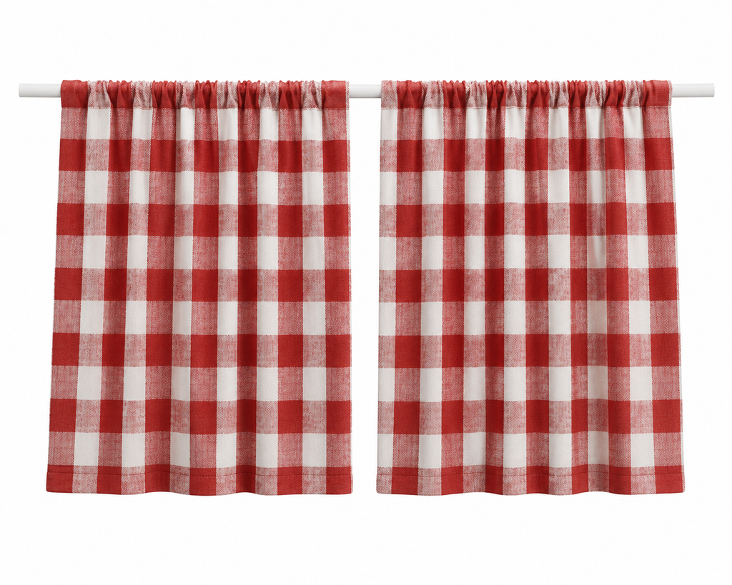 Red Tavern Plaid Curtains