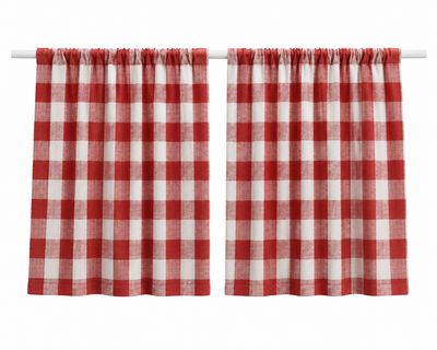 Red Tavern Plaid Curtains
