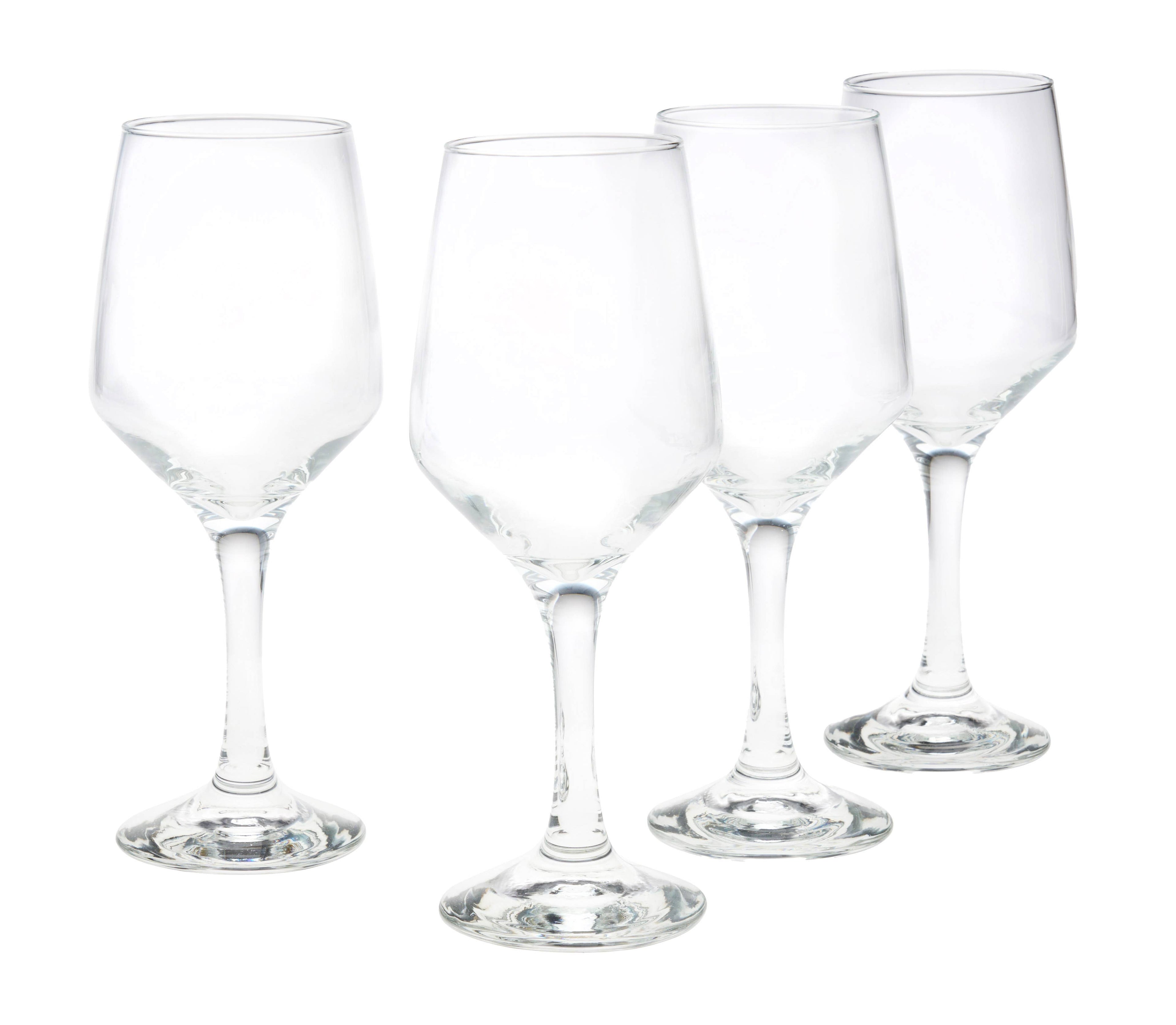 Set of Four Italian Crystal Wine Glass - Made in Italy