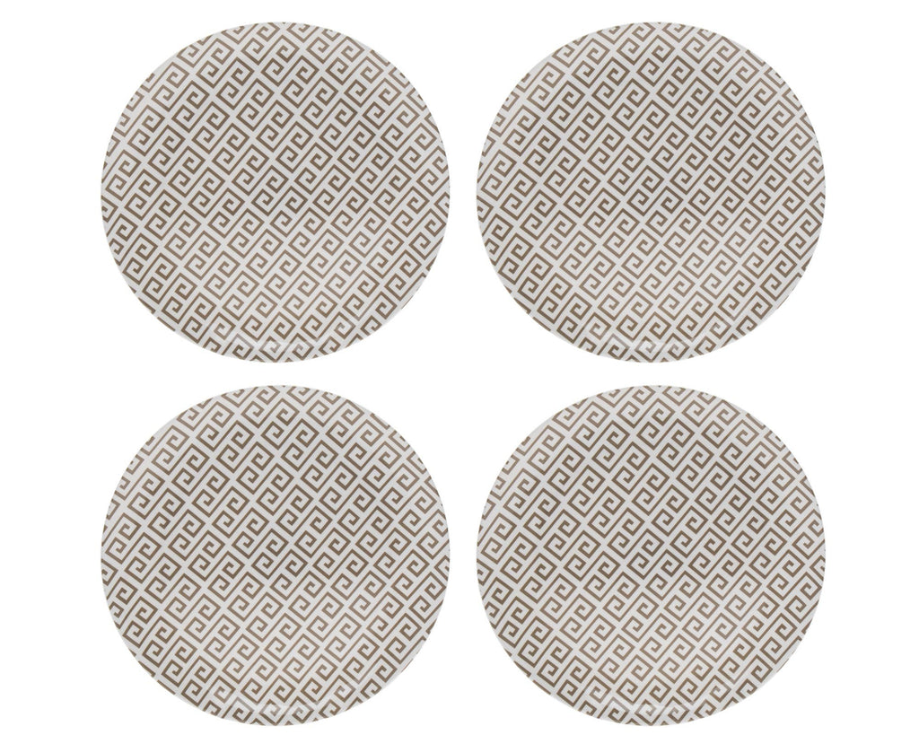 Geometric Melamine Sets: S/4 11" Plates