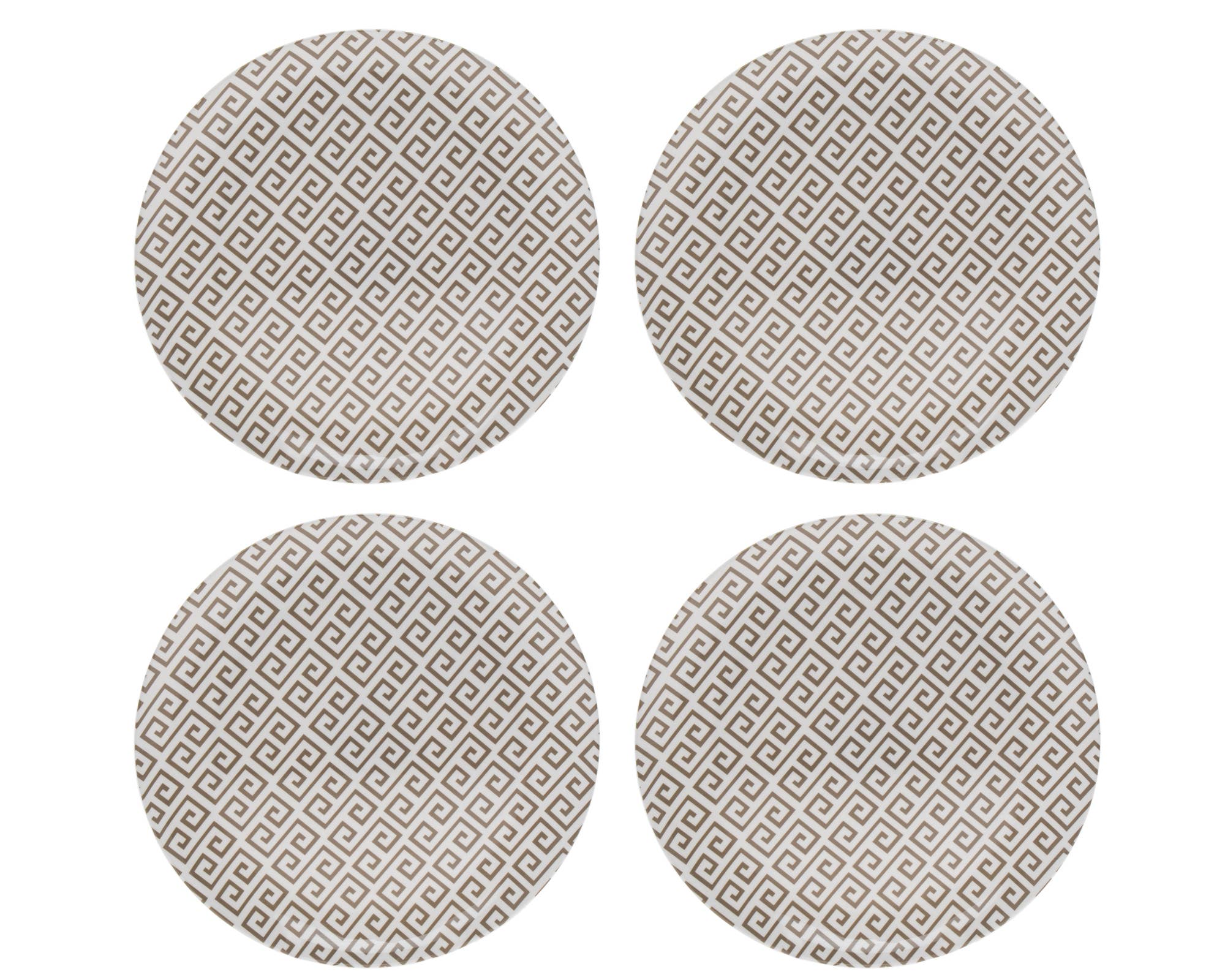 Geometric Melamine Sets: S/4 11" Plates