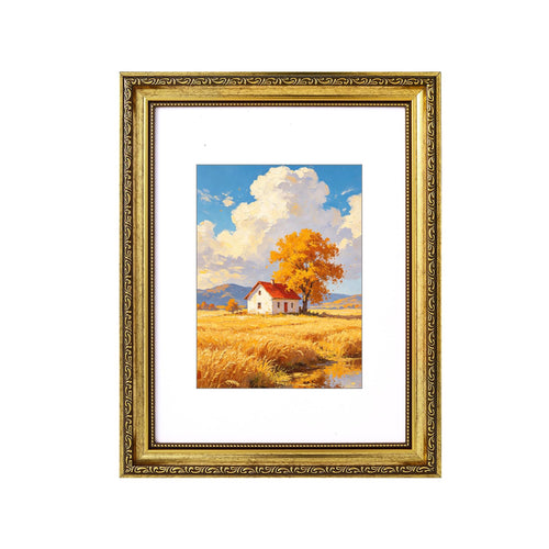 11x14 Picture Frame Vintage Photo Frame Display Pictures 8x10 with Mat or 11 x 14 Without Mat for Wall or Tabletop Farmhouse Home Decor, Gold 1 Pack