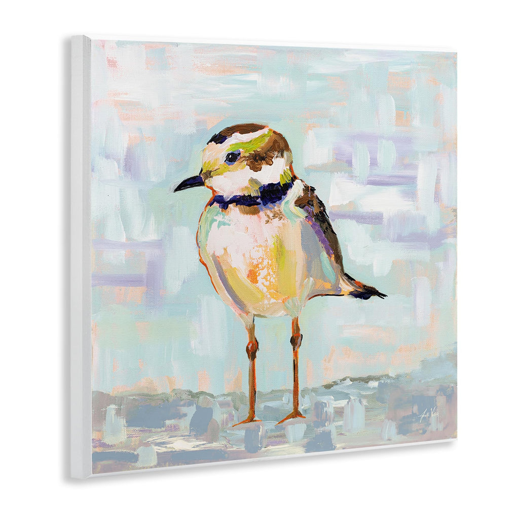 Stupell Industries Coastal Plover Patchwork, 17 x 17 Inch Canvas Wall Art | Stupell Industries · By Jeanette Vertentes · Ready to hang · Nautical coastal charm for any room · Made in USA