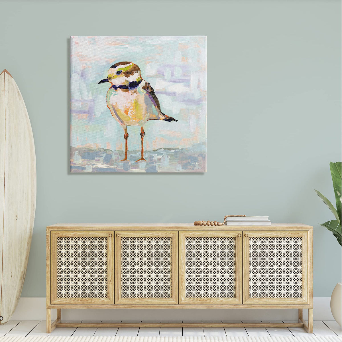 Stupell Industries Coastal Plover Patchwork, 17 x 17 Inch Canvas Wall Art | Stupell Industries · By Jeanette Vertentes · Ready to hang · Nautical coastal charm for any room · Made in USA