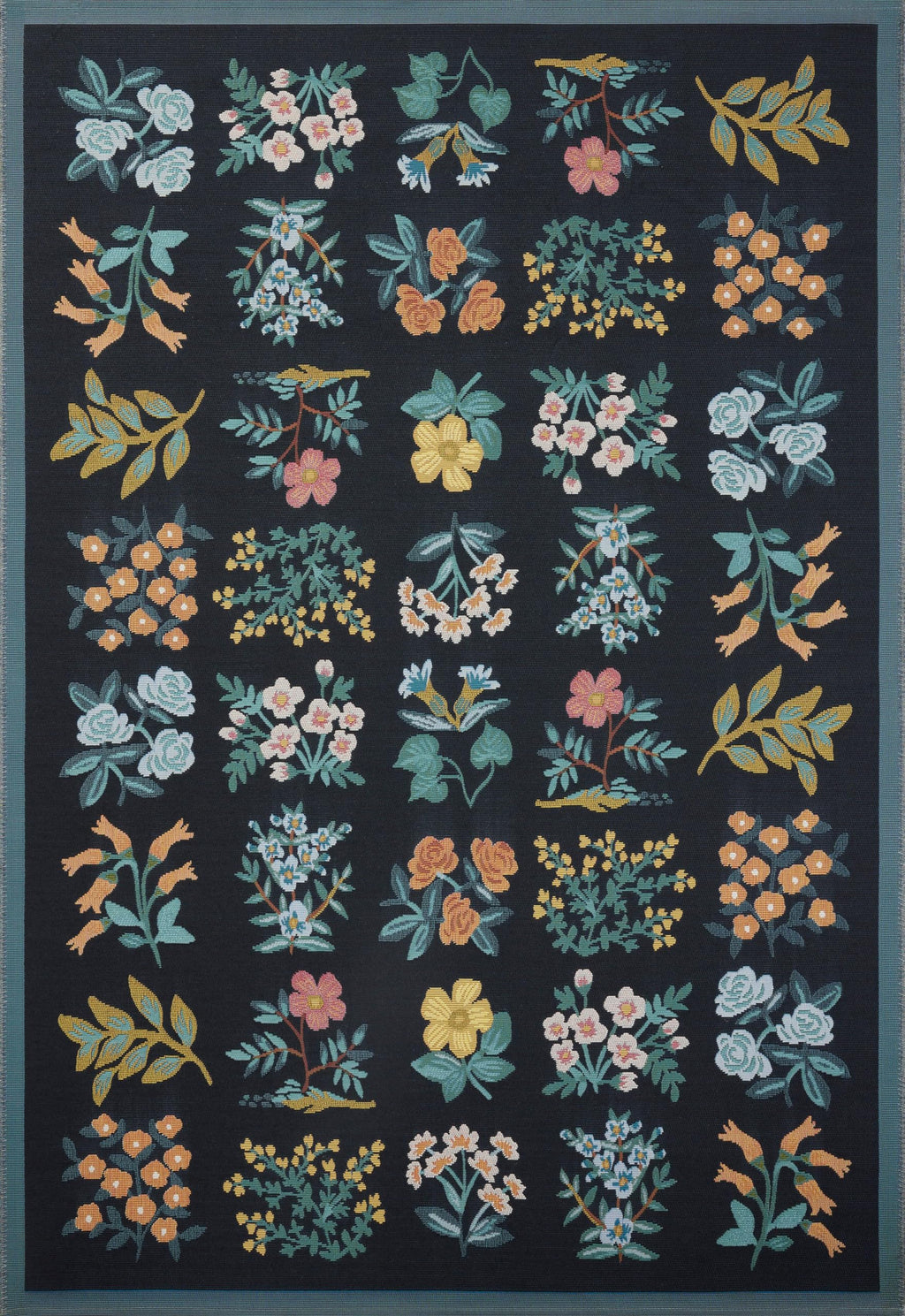 Loloi Rifle Paper Co Perennial Rose/Multi 2'-5" x 3'-11" Accent Rug | PRN-04 Indoor/Outdoor Approx. 2x4 Pink Entryway Kitchen, Vibrant, Bold, Accent Rug