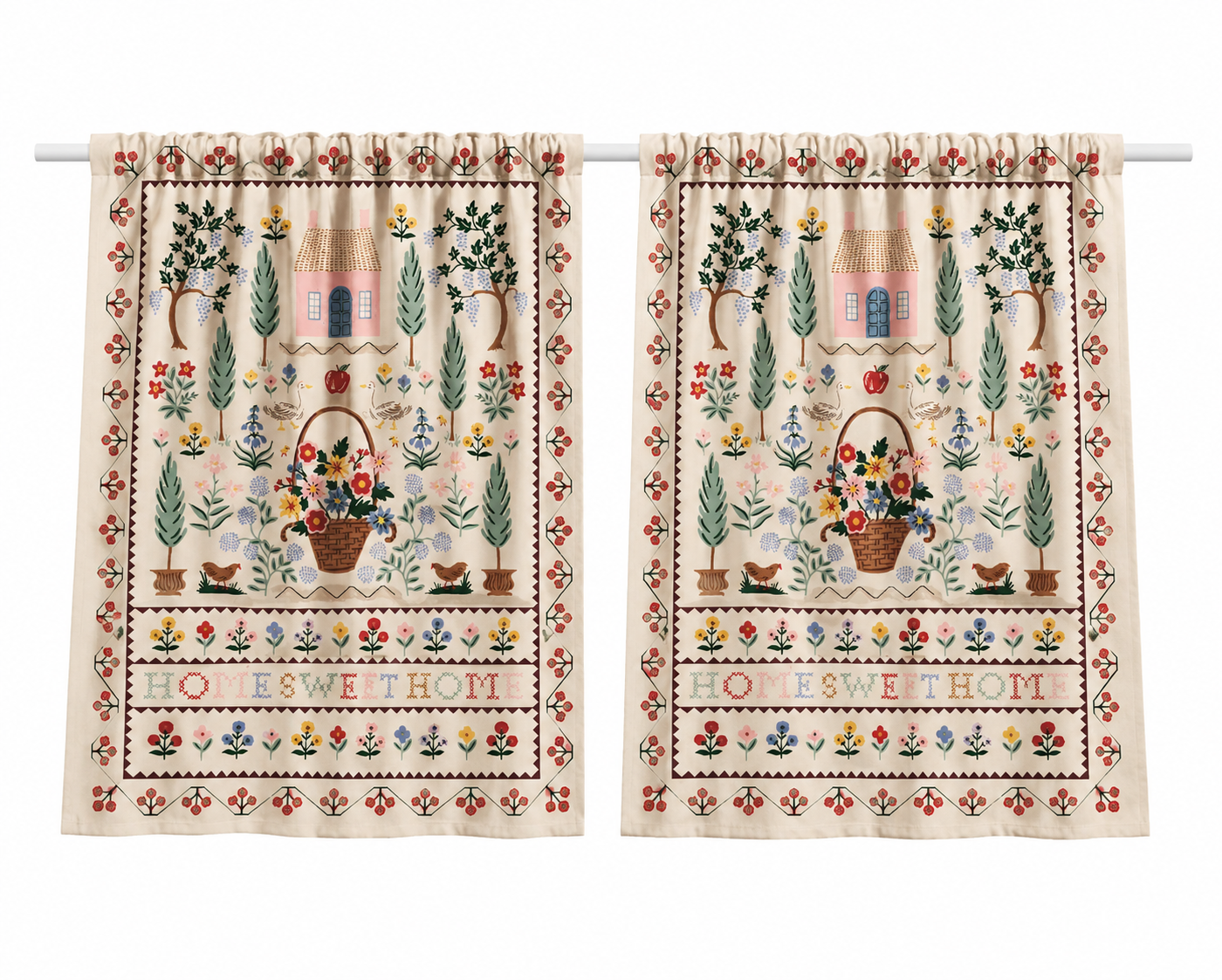 Home Sweet Home Curtains (Rifle Paper Co Pattern)