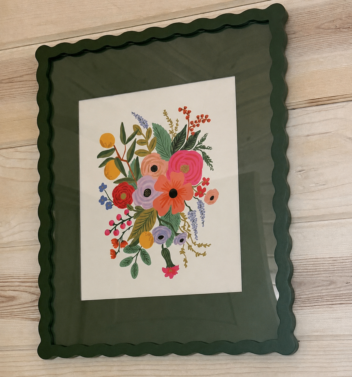Rifle Paper Co. Framed Art (Garden Party/Green Frame)