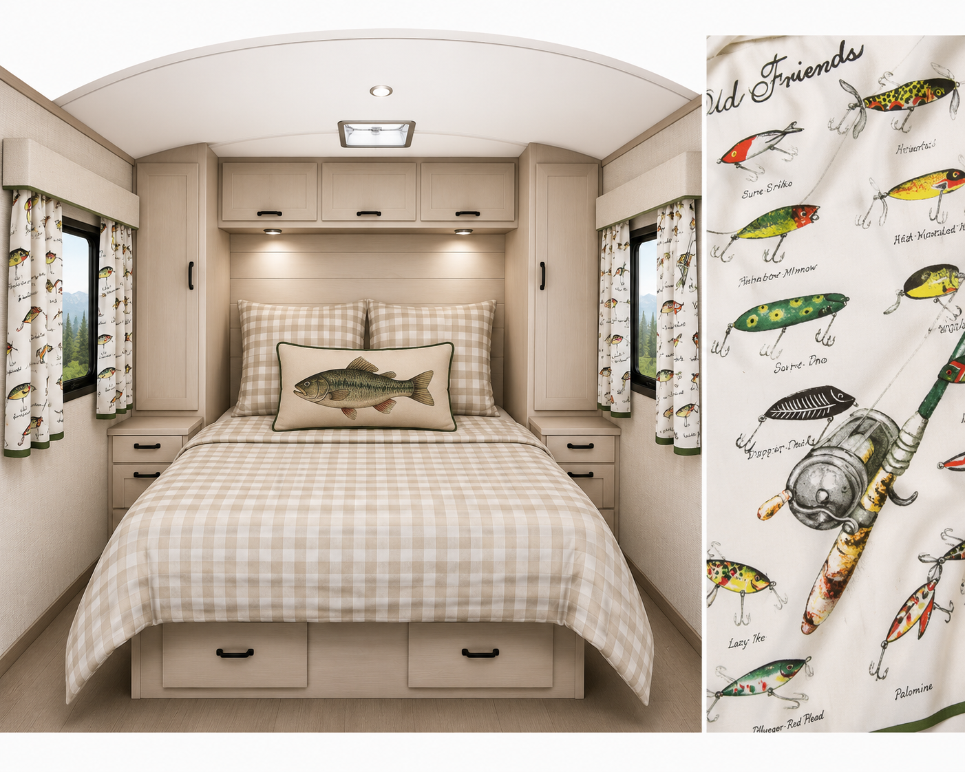 Pretty Camper Americana Check Reversible Duvet - Queen