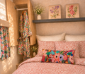 Land's End 400-count No-Iron Coral Paisley Duvet - Full/Queen