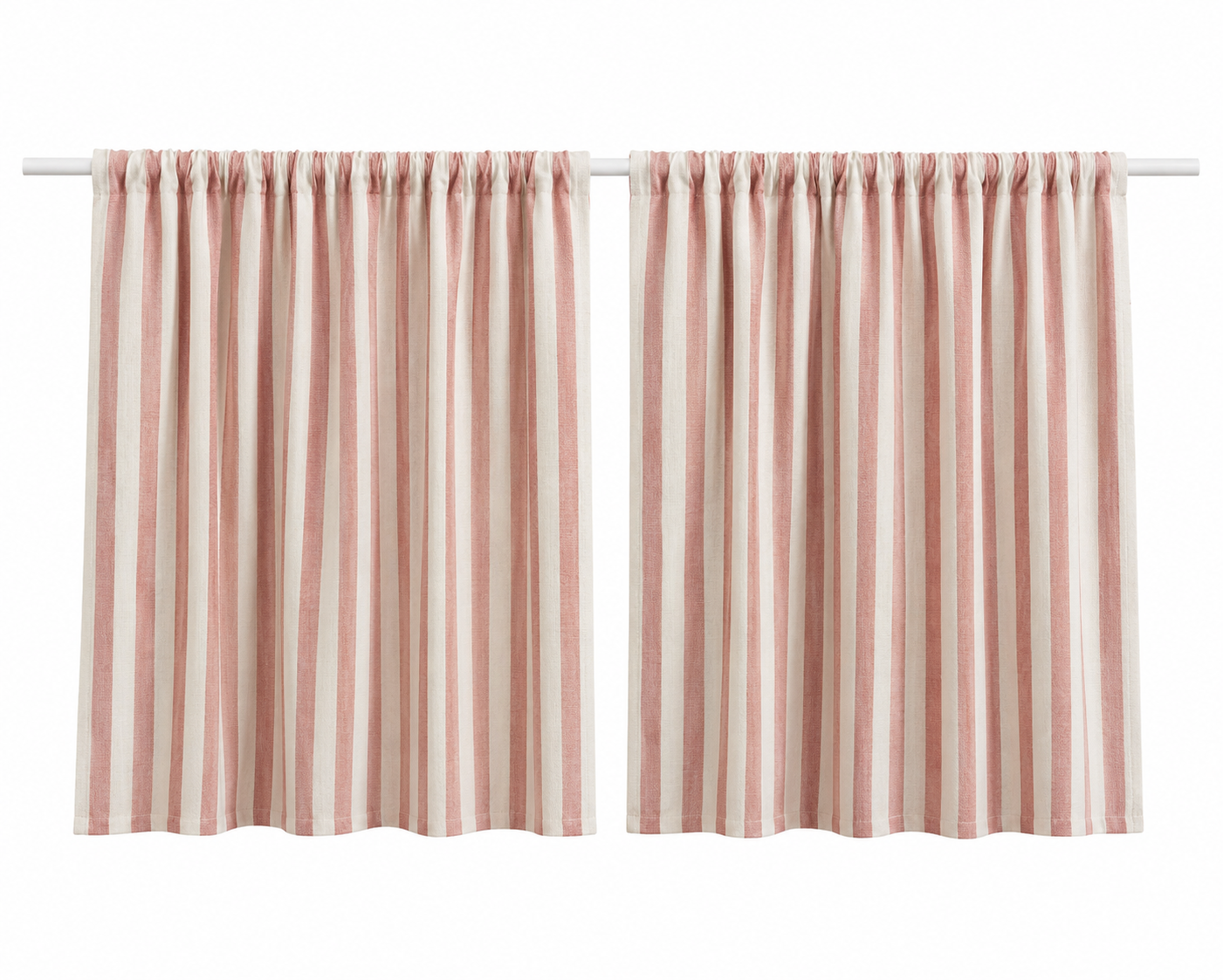 Pink Stripe Curtains (Rifle Paper Co. Pattern)