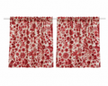 Berry Color Floral Ditsy Curtains