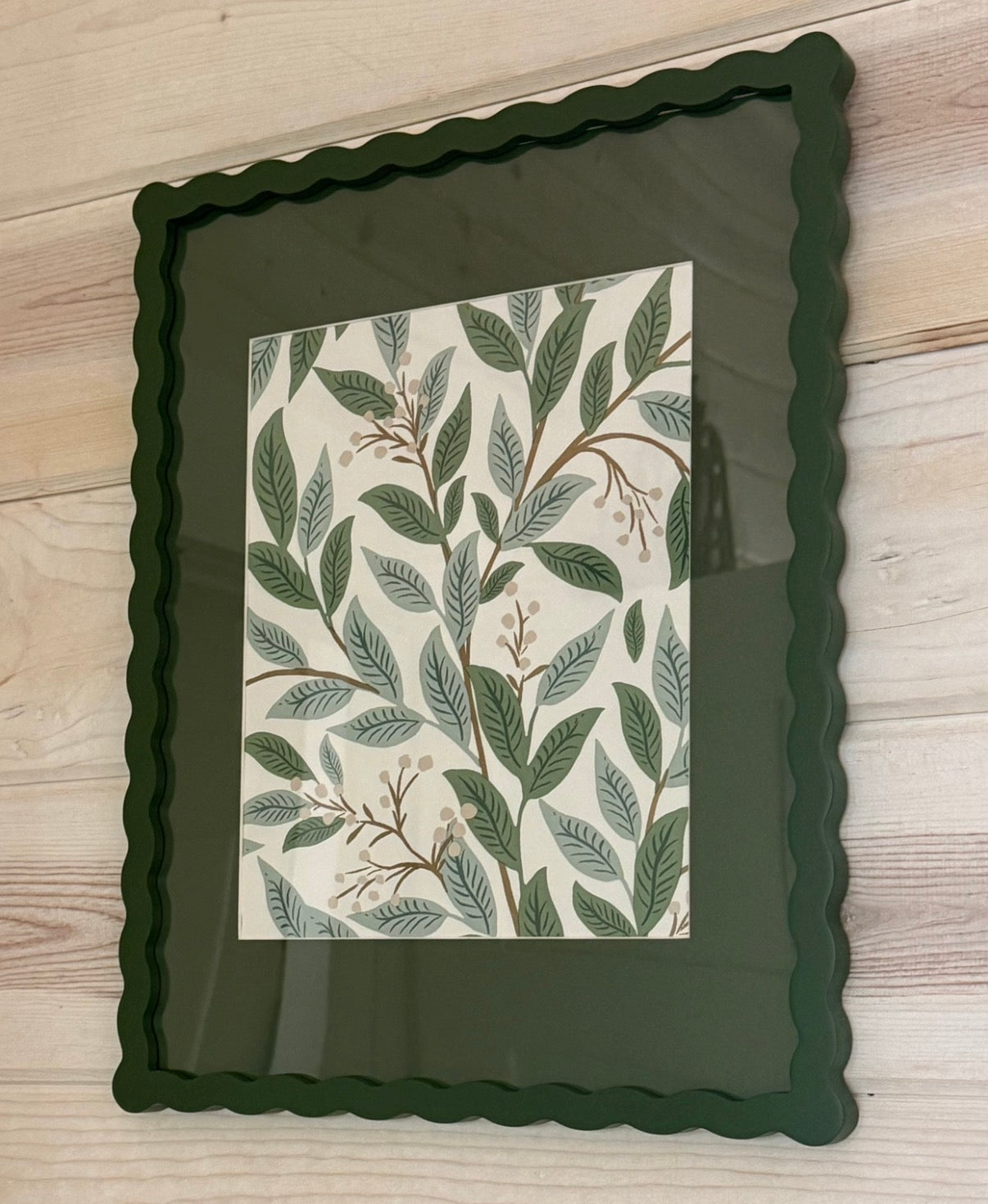 Rifle Paper Co. Framed Art (Willowberry Emerald/Green Frame)