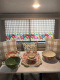 Pretty Camper Teal Floral Curtains