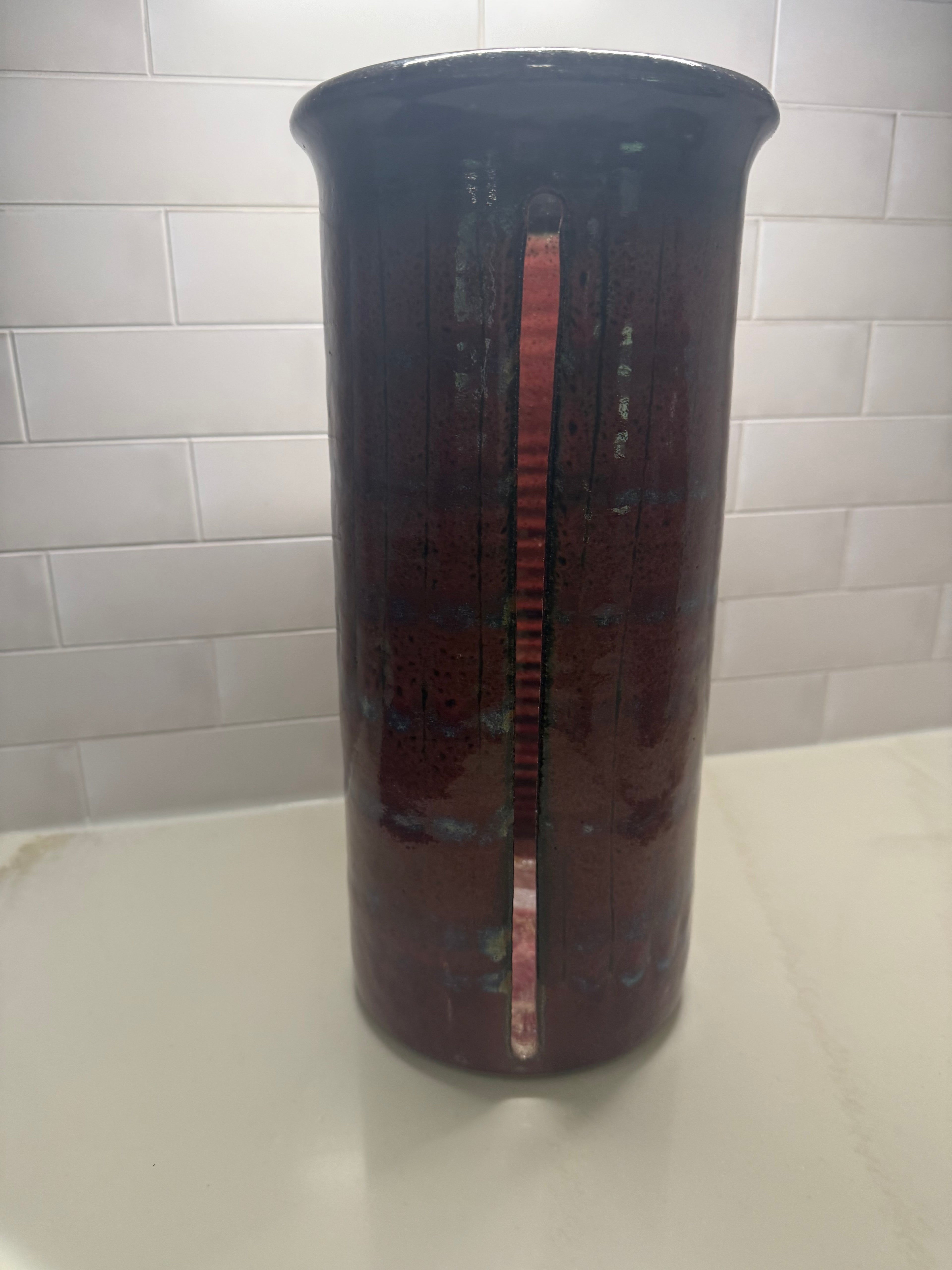 Large 13.5 inch Handmade Pottery Piece
