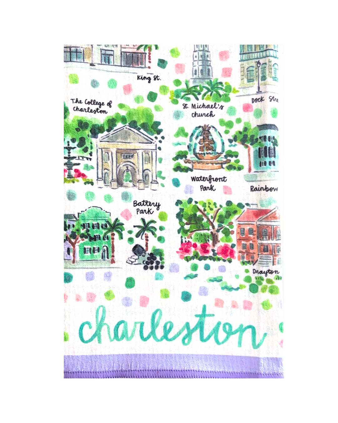 Charleston Double-Sided Tea Towel
