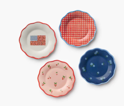 Rifle Paper Co Americana Dessert Plates (Set of 4)