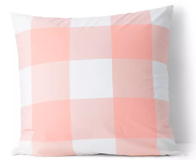 Land's End Easy Care Gingham Euro Sham Cover