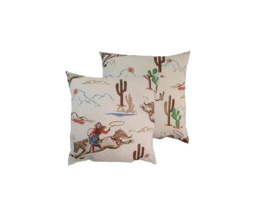 Cowgirl Western Indoor Outdoor Pillow (Set of 2)