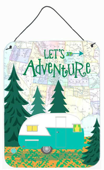 Let's Adventure Glamping Trailer Wall or Door Hanging Prints VHA3003DS1216