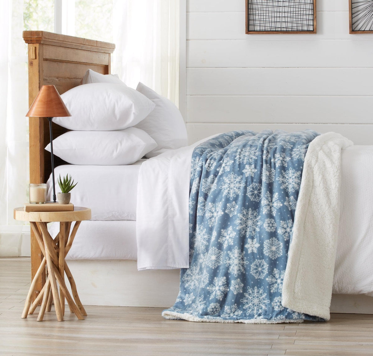 Velvet Plush Sherpa Luxury Bed Blanket - Cielo Collection