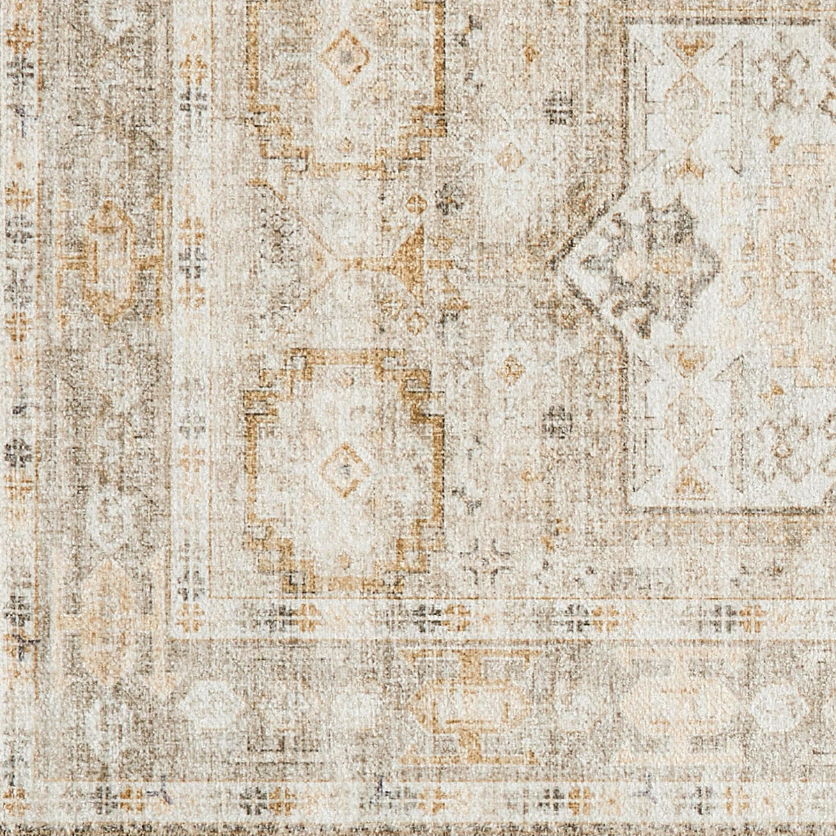 Medallion Machine Washable Accent Area Rug 3' x 5' - Nava Collection
