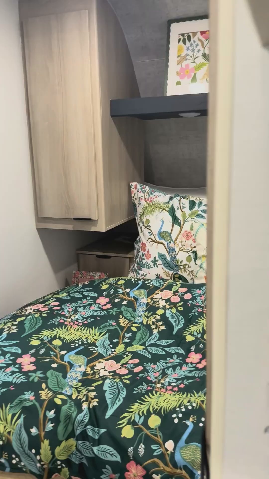 Berry Color Floral Ditsy Curtains