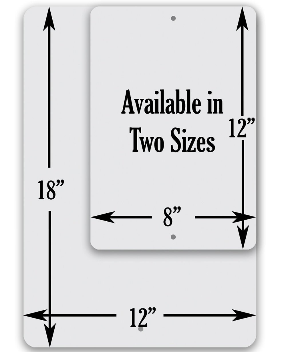 Rules for Camping - Metal Sign